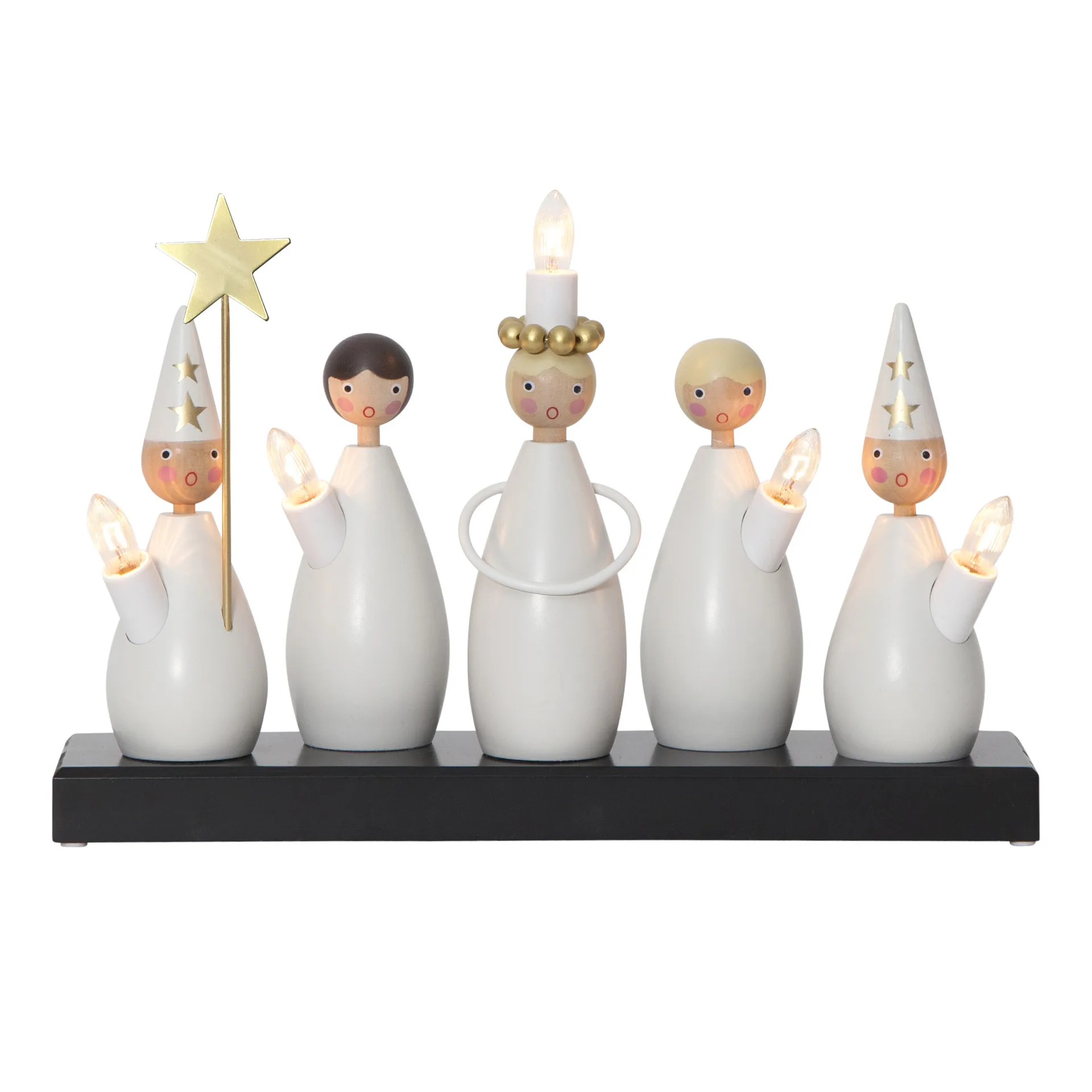 Arche de bougies Lucia Choir, Blanc Star Trading