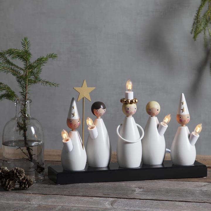 Arche de bougies Lucia Choir, Blanc Star Trading