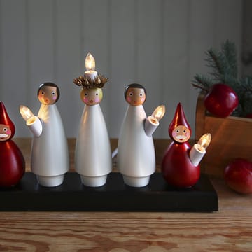 Arche de bougies Luciakör - blanc-rouge - Star Trading