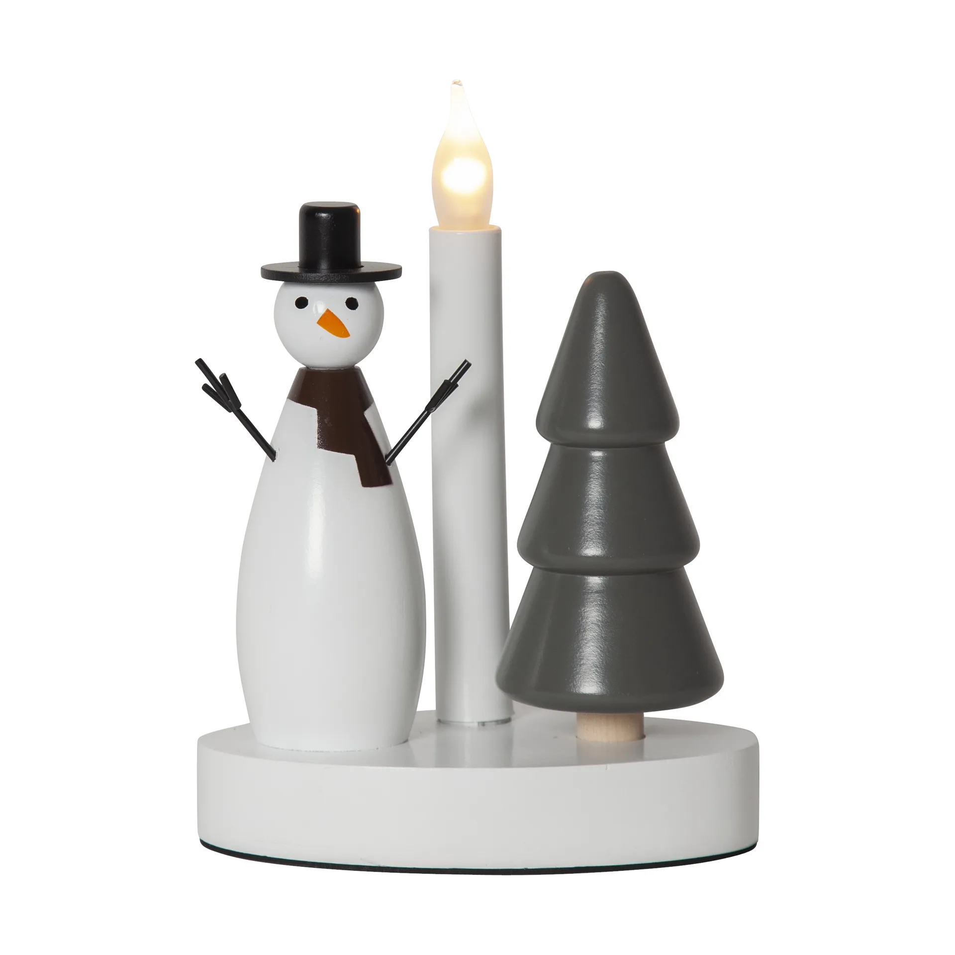 Bougeoir Christmas Joy, Bonhomme de neige Star Trading