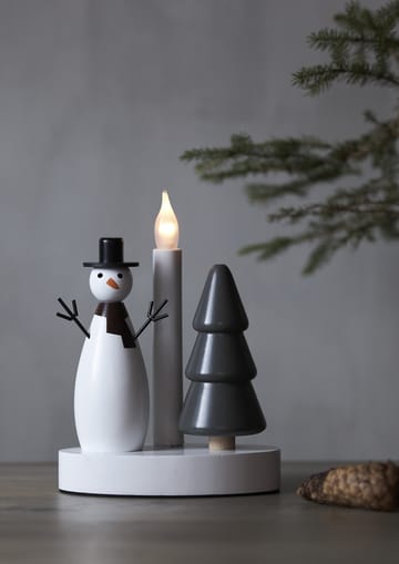 Bougeoir Christmas Joy - Bonhomme de neige - Star Trading