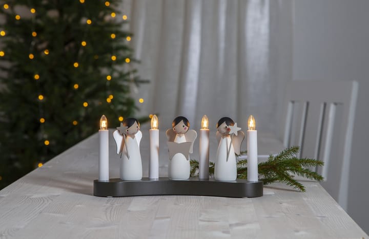 Bougeoir de l'avent Angel choir, Blanc Star Trading