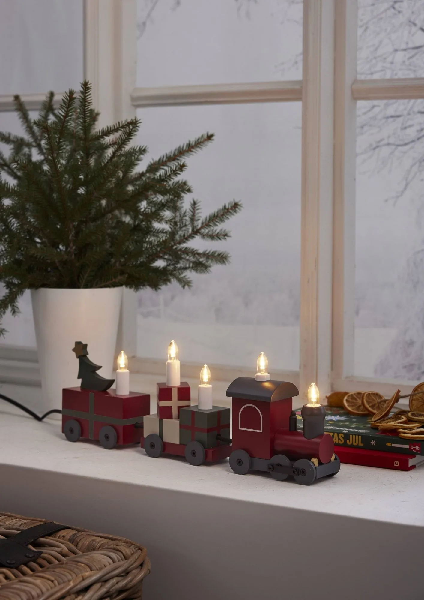 Bougeoir de l'Avent Christmas train, Multi Star Trading