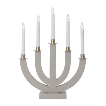 Bougeoir de l'avent Eli - Beige - Star Trading