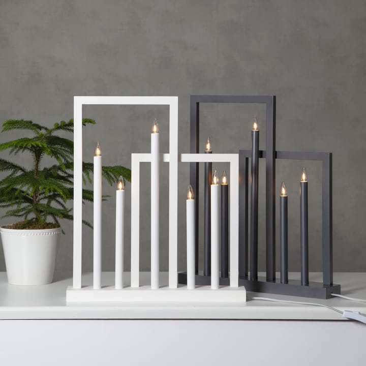 Bougeoir de l'avent Frame, Blanc Star Trading