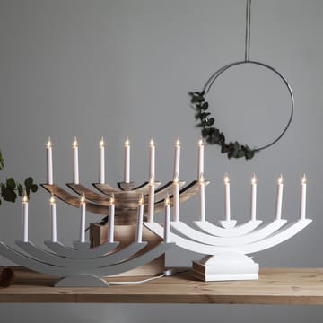 Bougeoir de l'avent Navida - Blanc - Star Trading