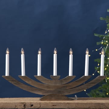 Bougeoir de l'avent Navida - Marron - Star Trading