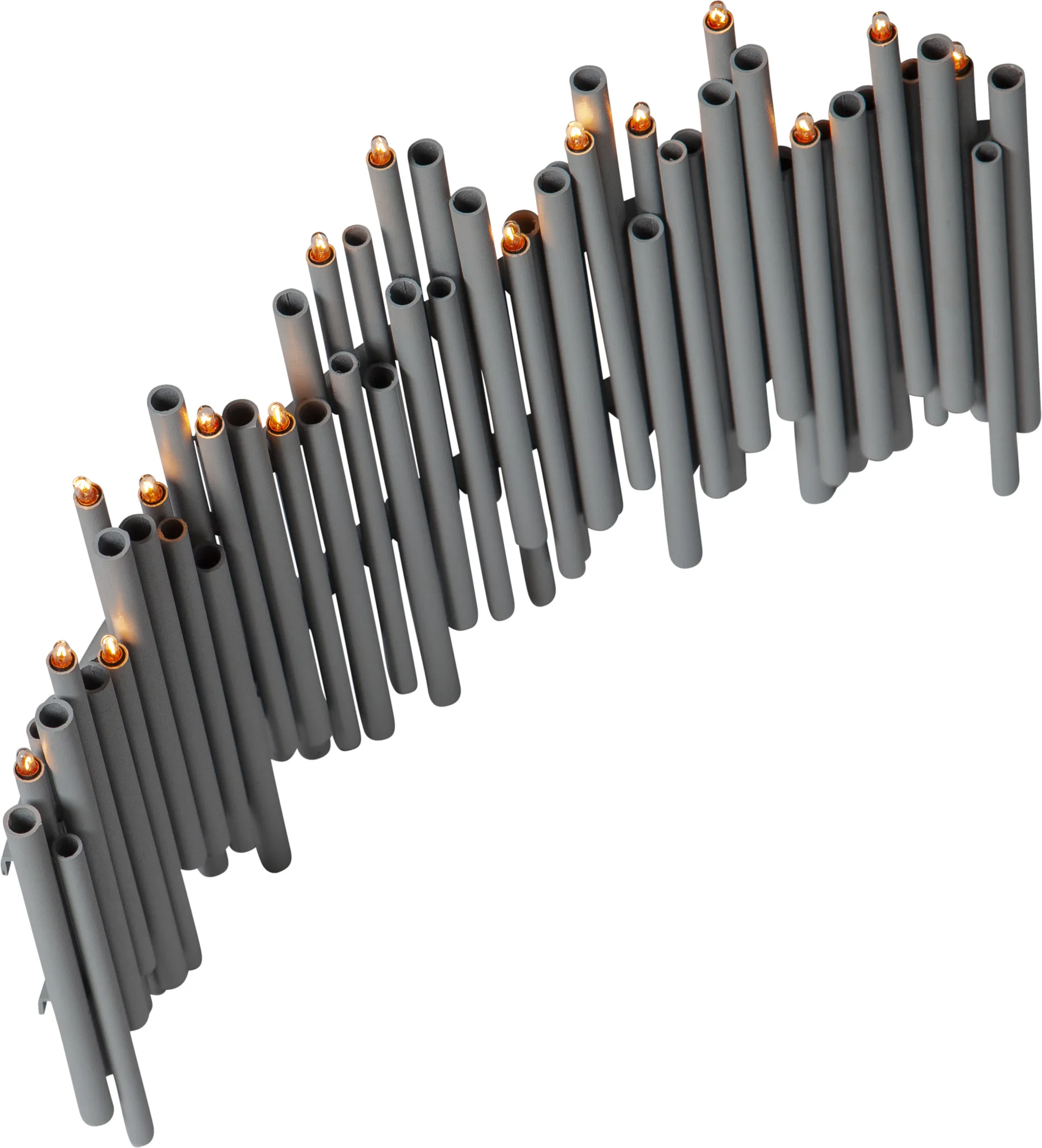 Bougeoir de l'avent Note 25x35 cm, Gris Star Trading