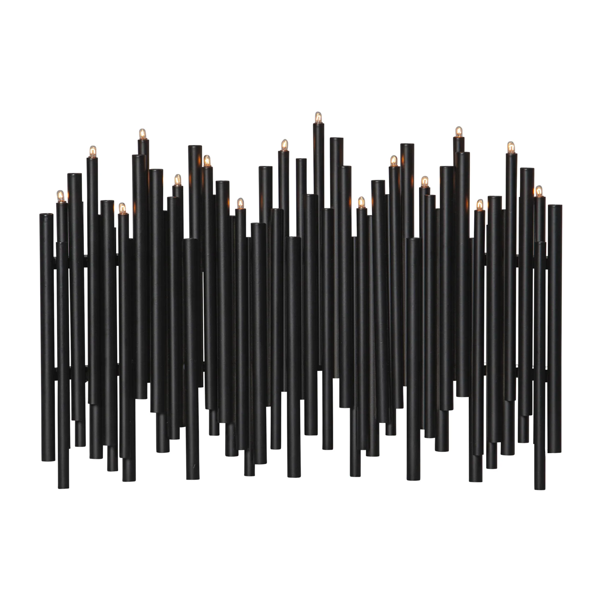 Bougeoir de l'avent Note 25x35 cm, Noir Star Trading