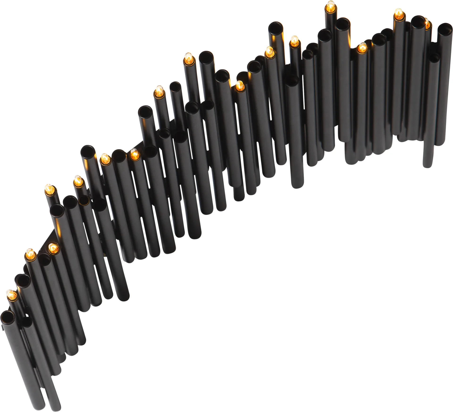 Bougeoir de l'avent Note 25x35 cm, Noir Star Trading