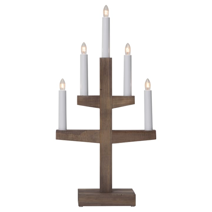 Bougeoir de l'avent Trapp 46 cm - Marron - Star Trading