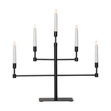 Bougeoir de l’avent Vide - Noir - Star Trading