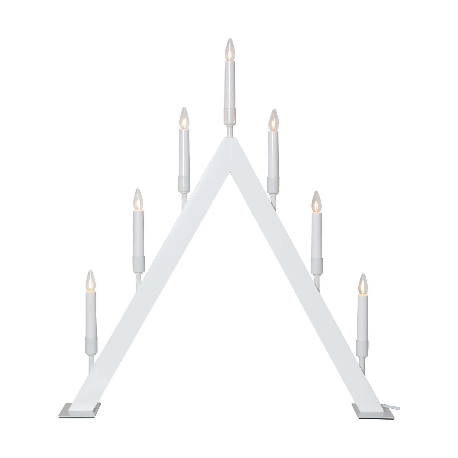 Bougeoir de l’avent Vind A, Blanc Star Trading