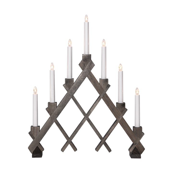 Bougeoir en bois  Rut 7 43 cm - Marron - Star Trading
