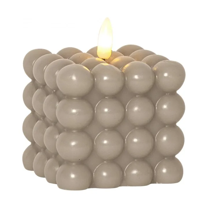 Bougie Dot LED Flame Ø7,5x9,5 cm, Beige Star Trading