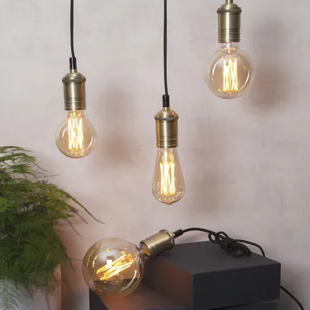 Câble avec interrupteur Classical, Noir-laiton Star Trading