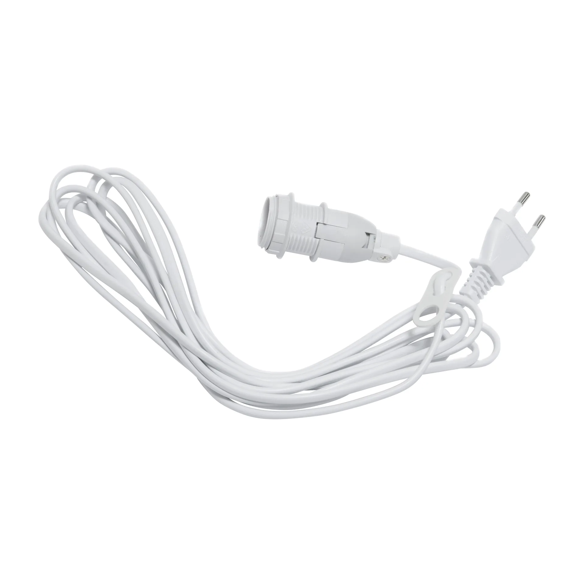 Câble Basic E14 3,5 m, Blanc Star Trading