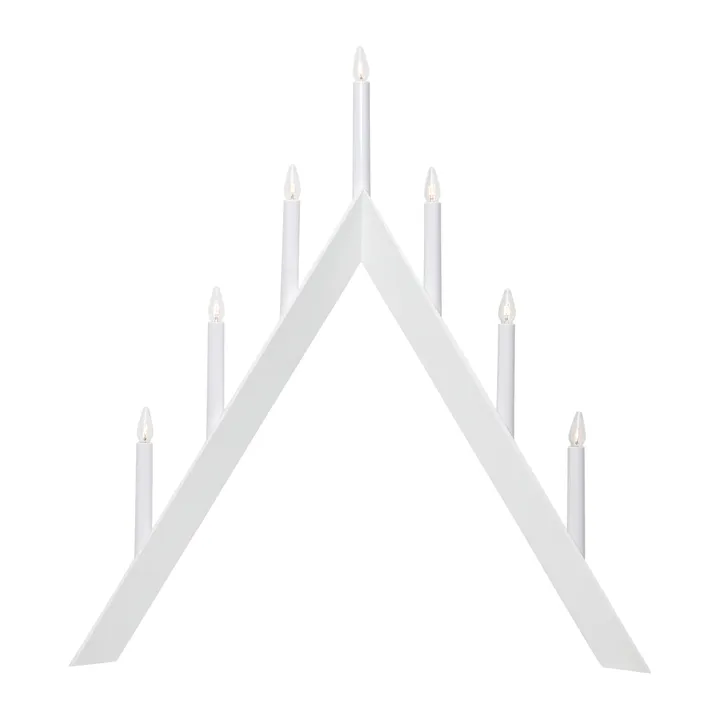 Chandelier de l'Avent Arrow 64,5cm - Blanc - Star Trading