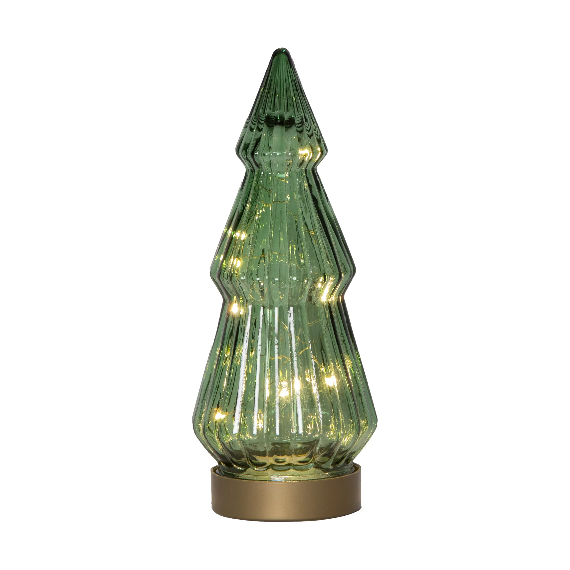 Décoration en verre Verde 24 cm LED, Vert Star Trading