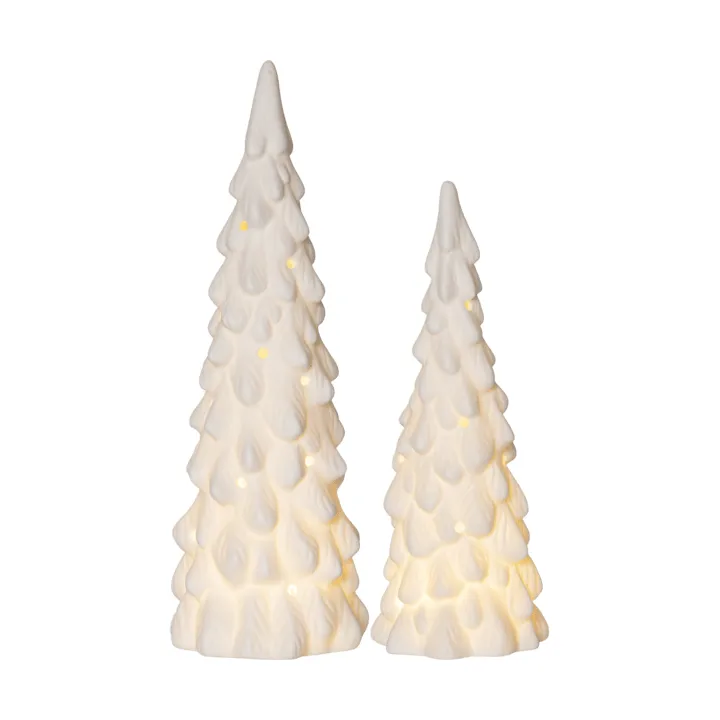 Décoration intérieure hiver - Épicéa blanc, 2 pièces - Star Trading