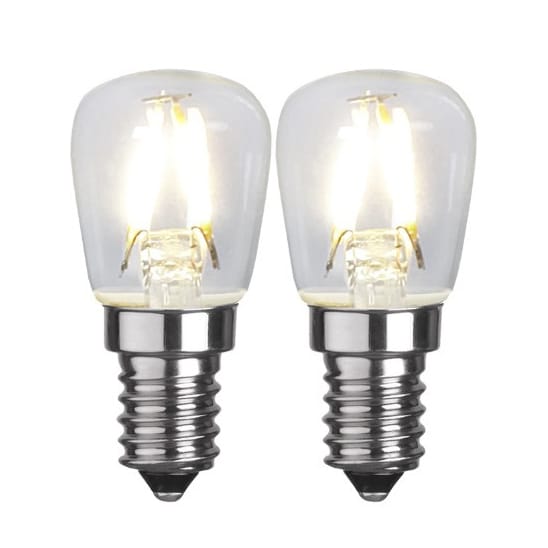 E14 LED soft glow lot de 2 - 2,6 cm 2700K - Star Trading