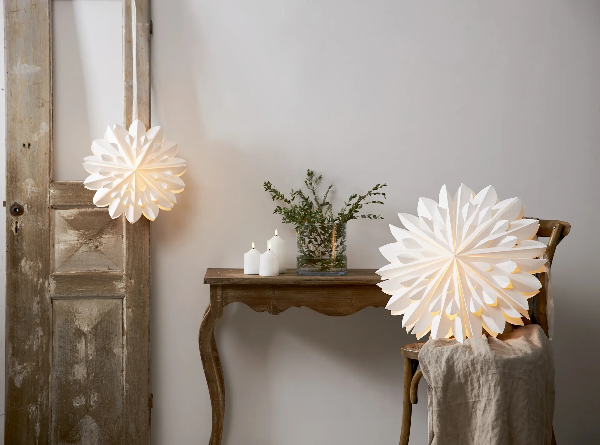 Etoile de l'avent Clipp Ø40 cm, Blanc Star Trading