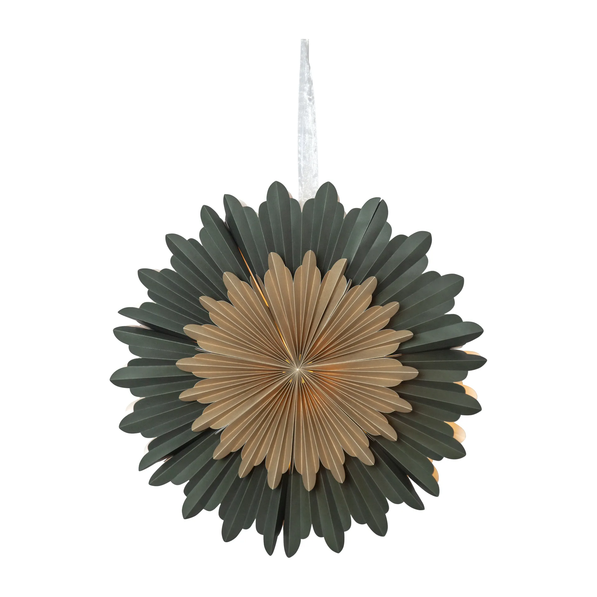 Etoile de l'avent Crystal Ø55 cm, Vert Star Trading