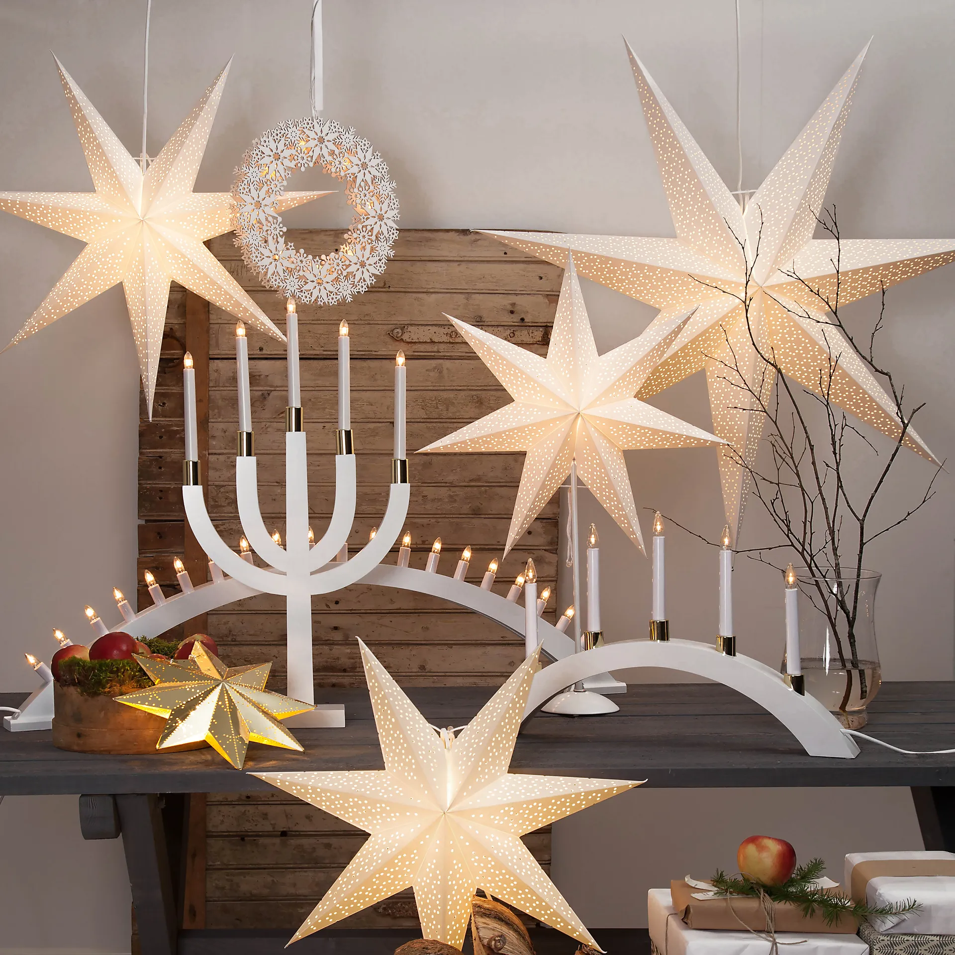 Etoile de l'avent Dot 100 cm, Blanc Star Trading