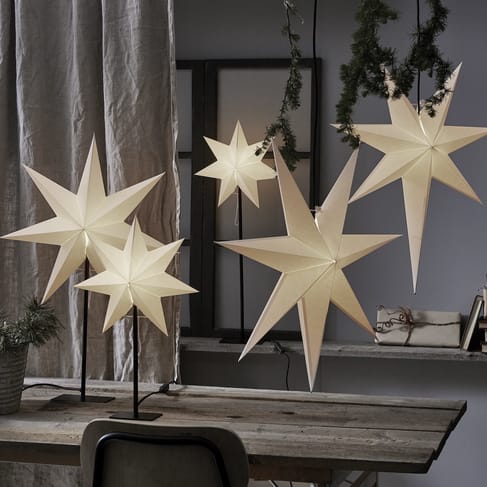 Etoile de l'avent Frozen 65 cm - Blanc - Star Trading