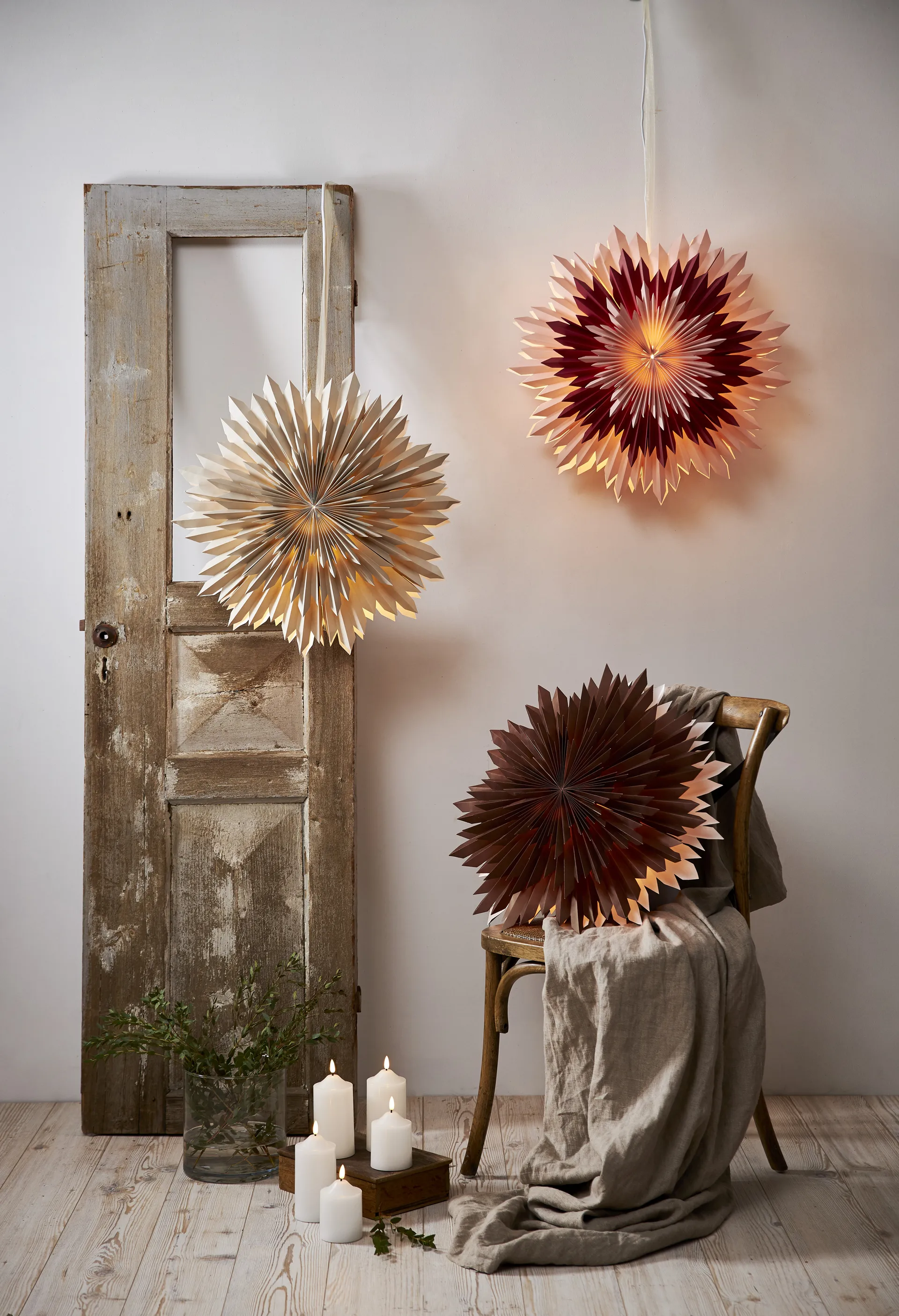 Etoile de l'avent Ice Ø50 cm, Marron Star Trading