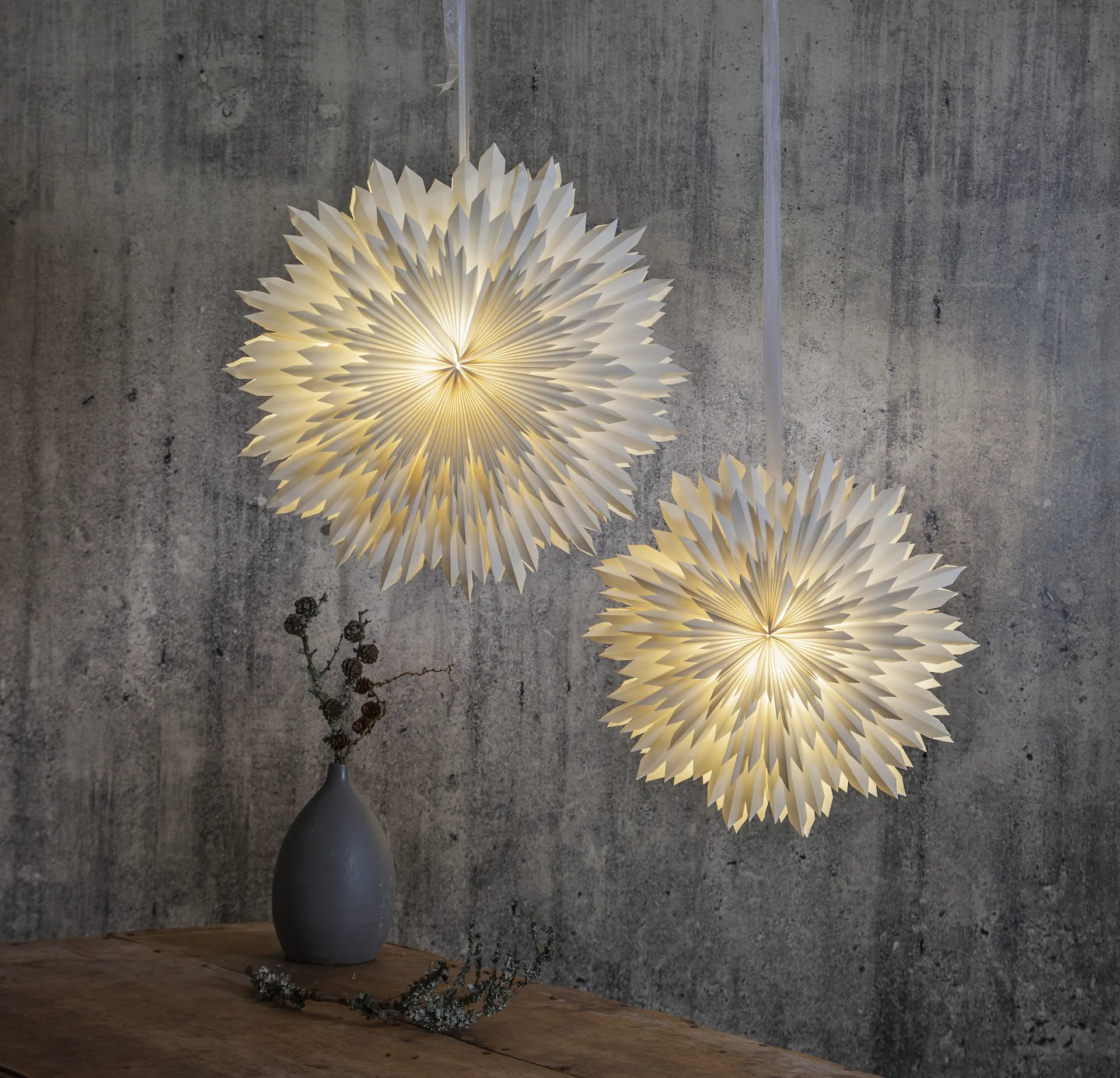 Etoile de l'avent Ice Ø70 cm, Blanc Star Trading