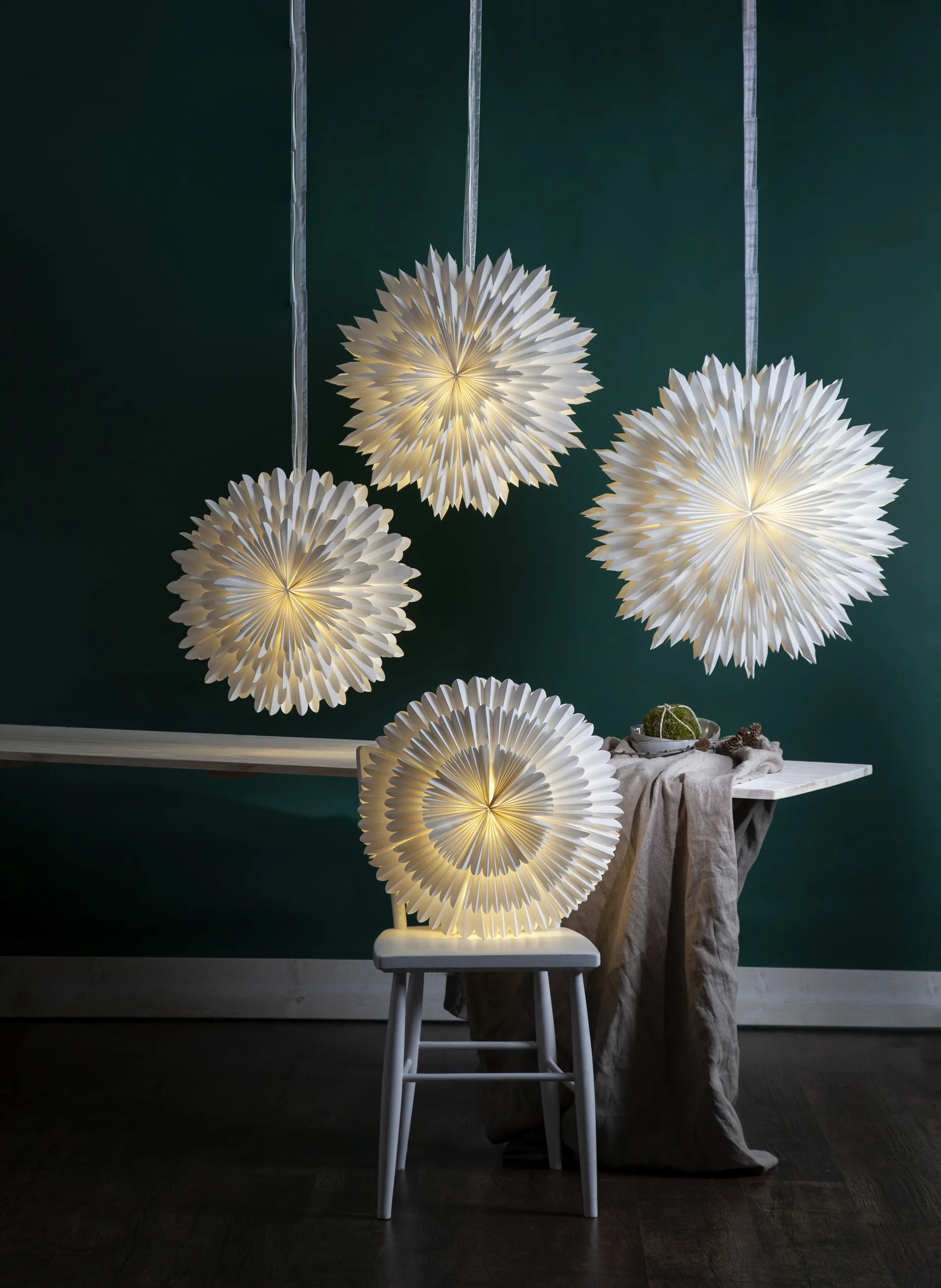 Etoile de l'avent Ice Ø70 cm, Blanc Star Trading