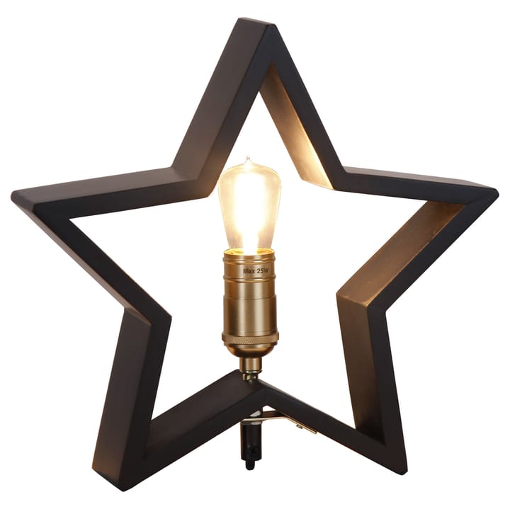 Étoile de l'Avent Lysekil pour la table 29 cm - Noir - Star Trading