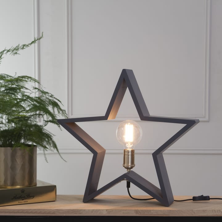Étoile de l'Avent Lysekil pour la table 48 cm - Gris - Star Trading