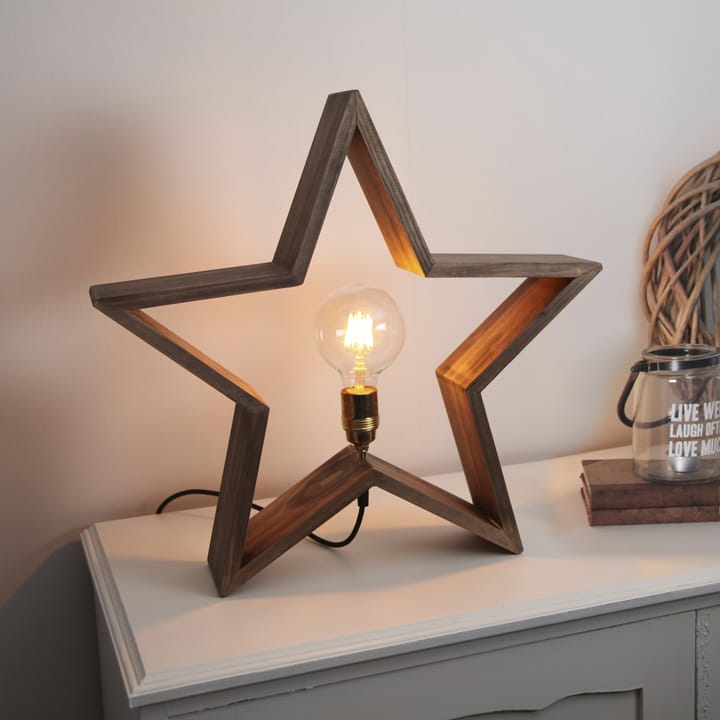 Étoile de l'Avent Lysekil pour la table 48 cm - Marron - Star Trading