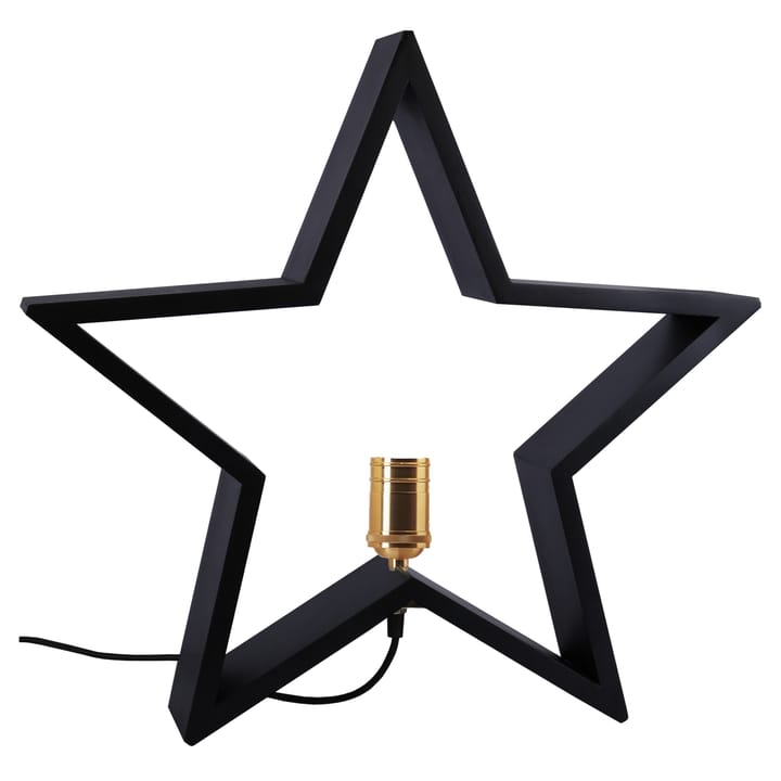 Étoile de l'Avent Lysekil pour la table 48 cm - Noir - Star Trading