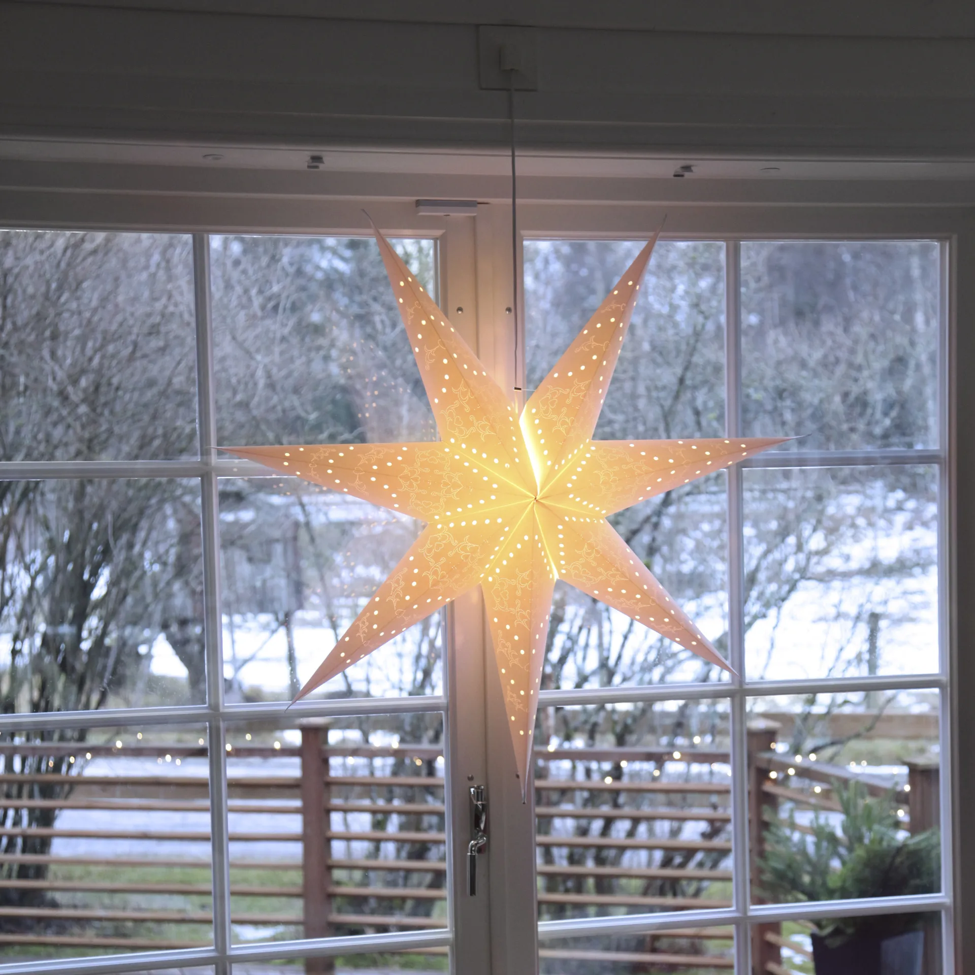Etoile de l'avent Sensy 100 cm, Blanc Star Trading
