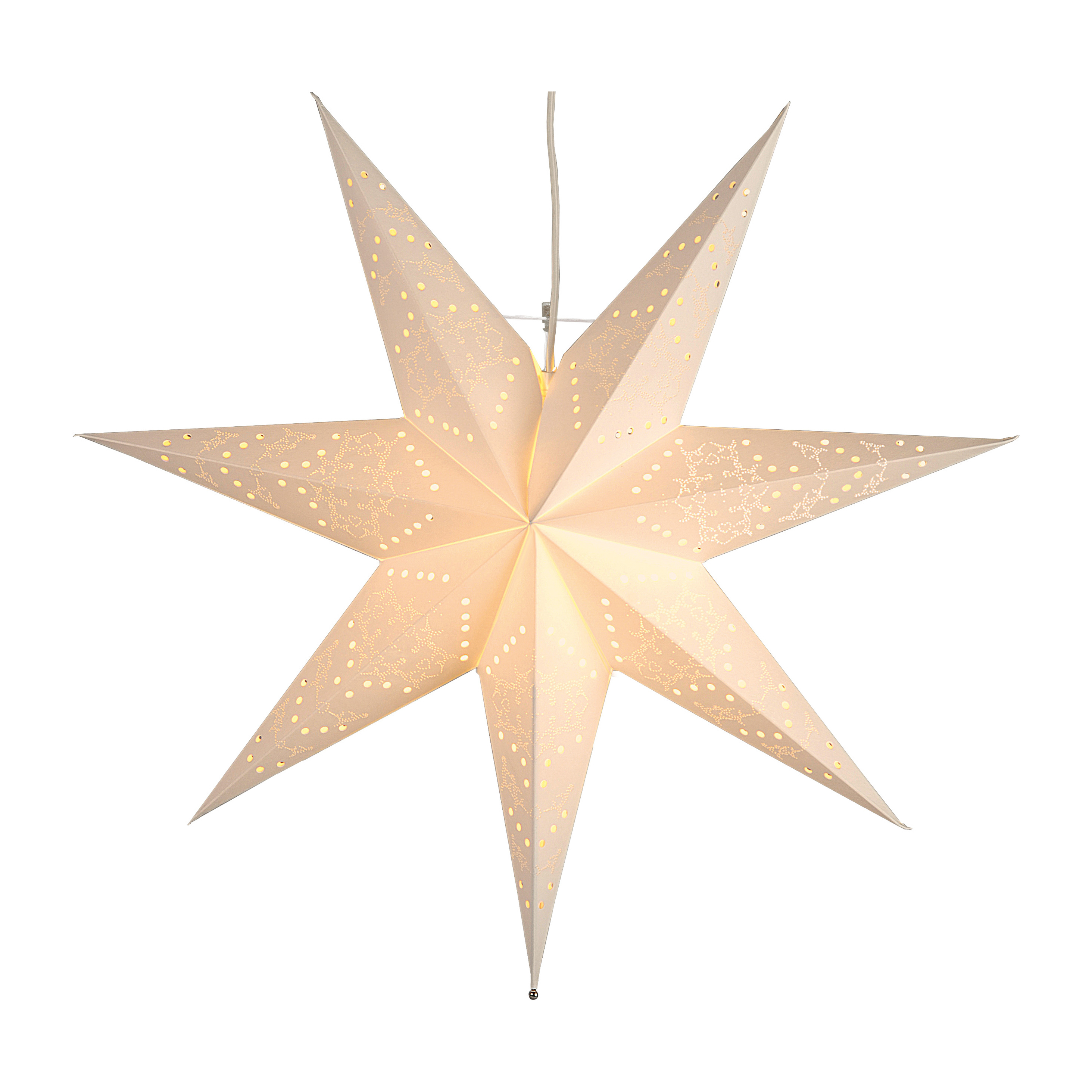 Timer 83 3420 A Étoile de Noël Advent étoile blanc avec DEL 13 cm incl