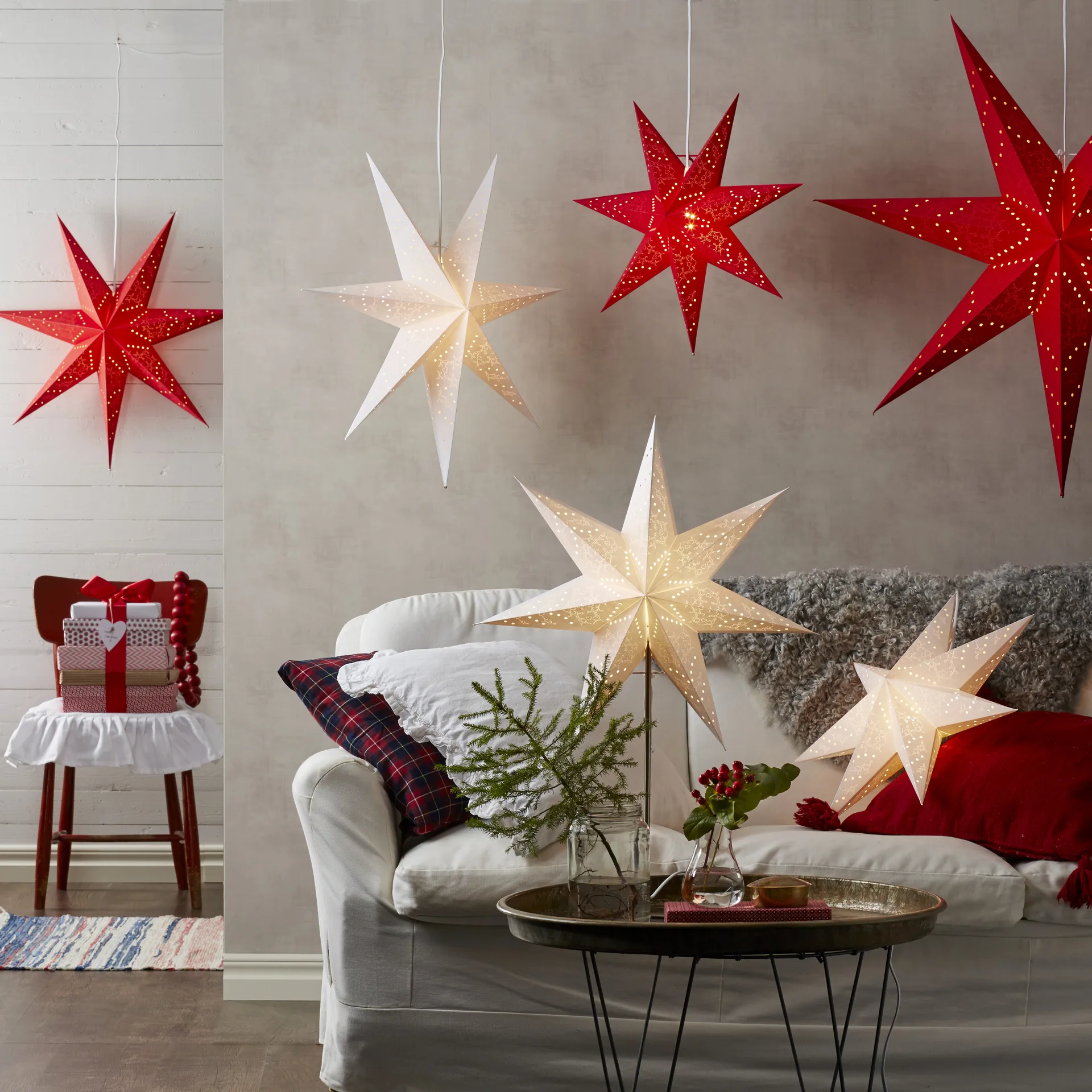 Etoile de l'avent Sensy 70 cm, Blanc Star Trading