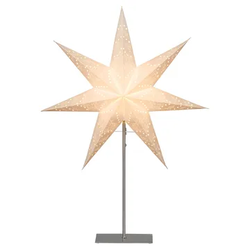 Etoile de l'avent sur pied Sensy 78 cm - Blanc - Star Trading