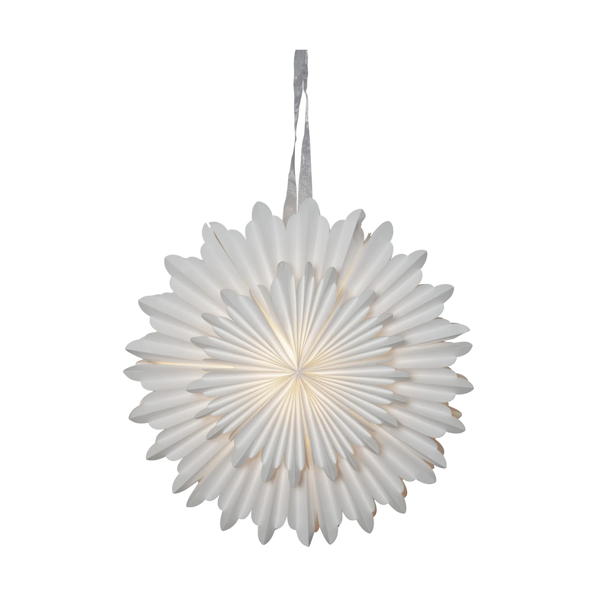 Étoile en papier Crystal Ø55 cm, Blanc Star Trading