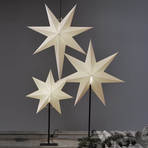 Etoile sur pied Frozen, Blanc Star Trading