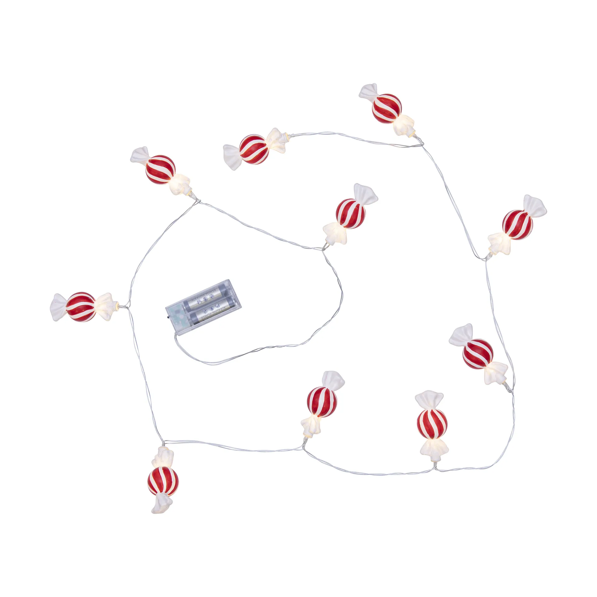 Guirlande lumineuse Bonbon 135 cm, Rouge-blanc Star Trading