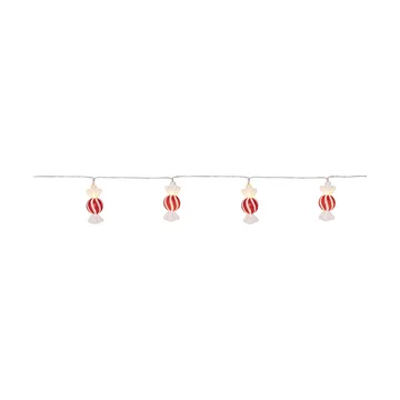 Guirlande lumineuse Bonbon 135 cm - Rouge-blanc - Star Trading
