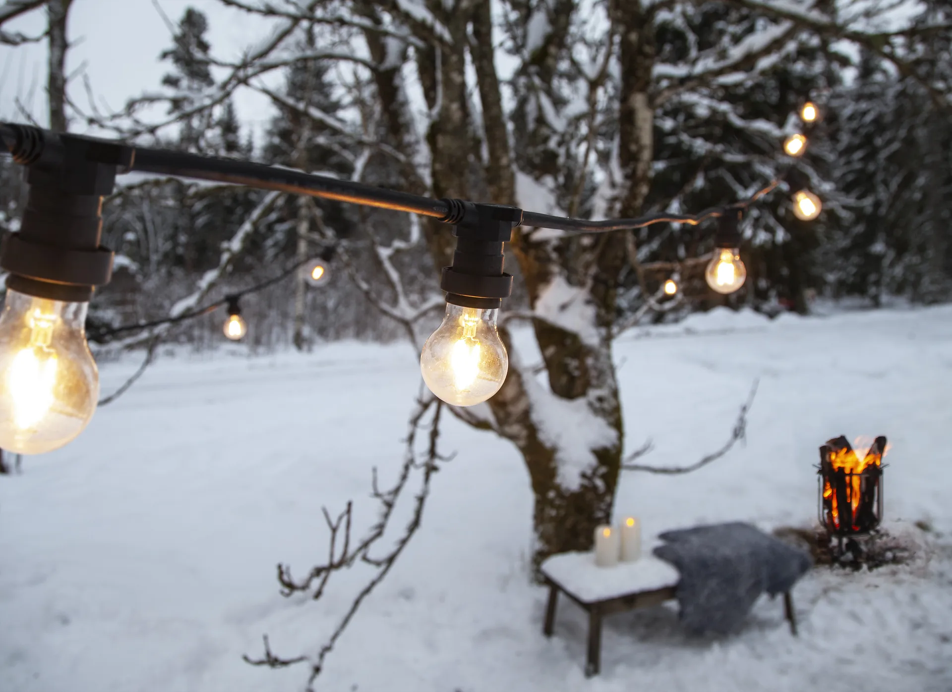 Guirlande lumineuse Connecta 7,35 m E27, Noir Star Trading