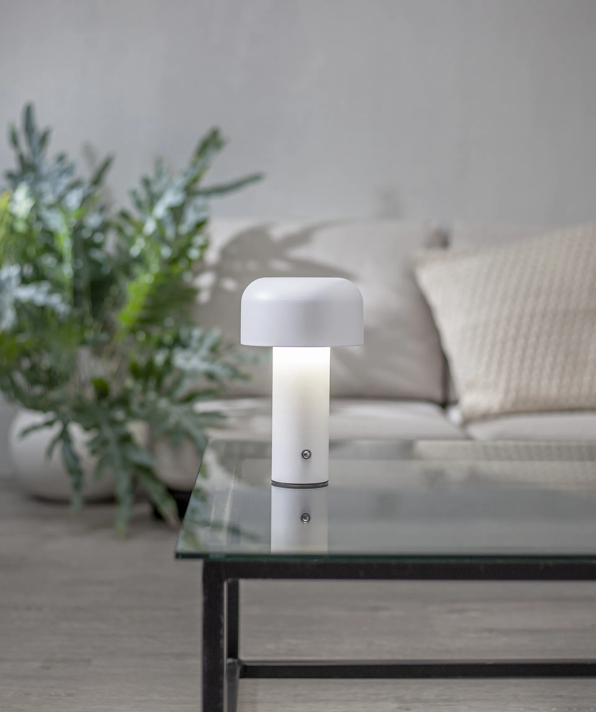 Lampe de table portable Bobby, Blanc Star Trading