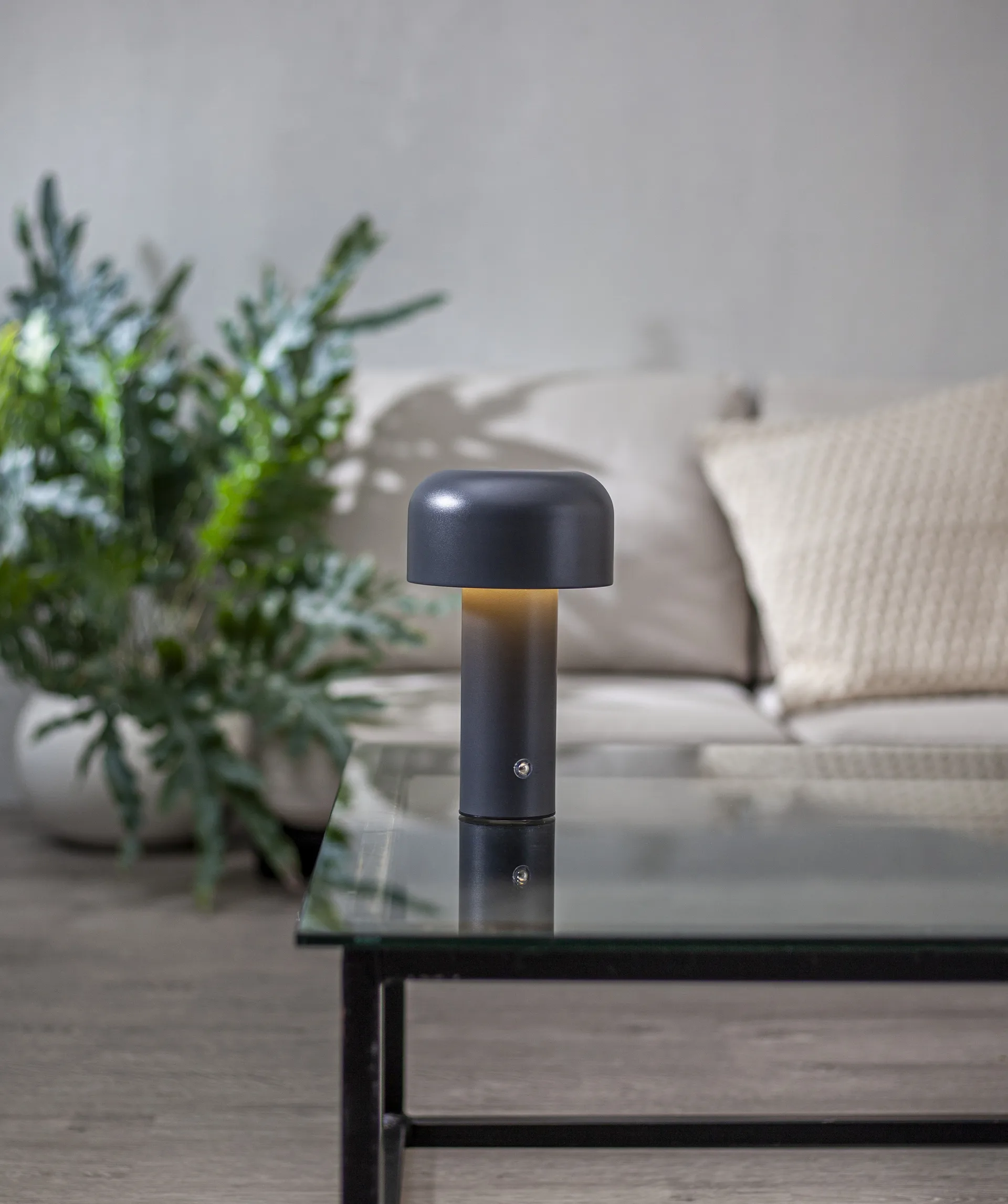 Lampe de table portable Bobby, Gris Star Trading