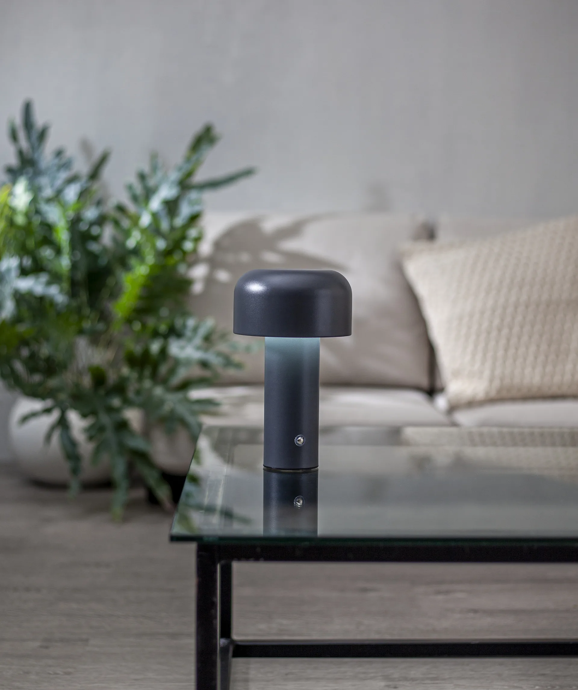 Lampe de table portable Bobby, Gris Star Trading