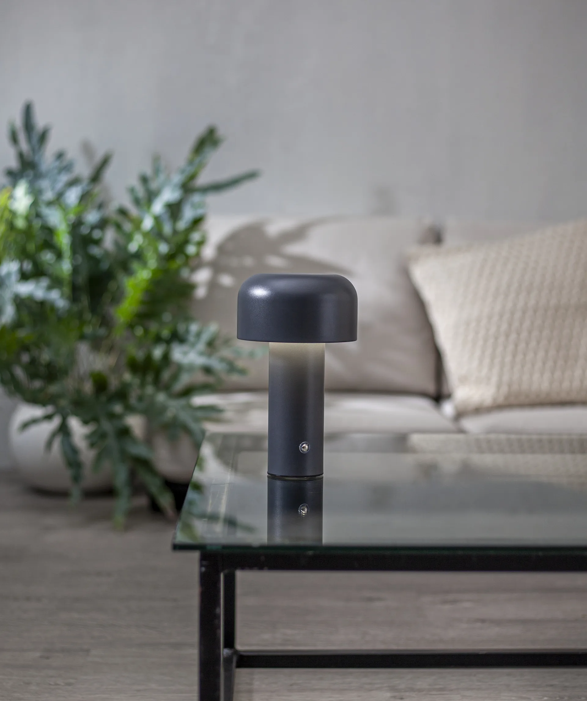 Lampe de table portable Bobby, Gris Star Trading