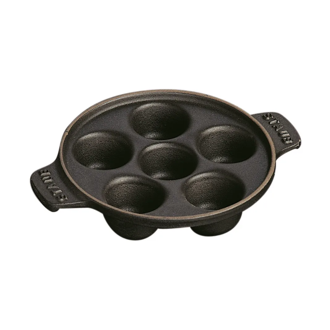 Assiette escargot Staub fonte Ø14 cm, Noir STAUB